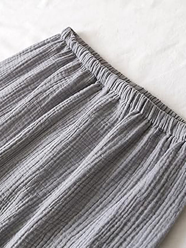 Pyjama En Coton Pour Homme Gris "Brume Matinale"