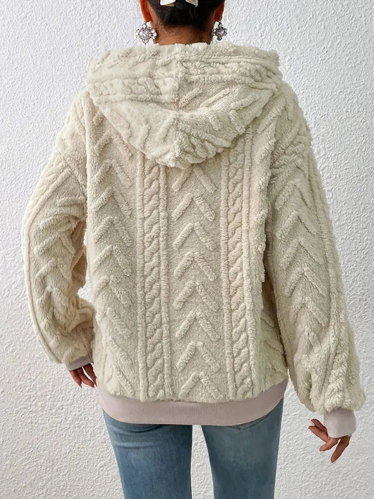 Élégant pull à capuche en tricot pour femmes