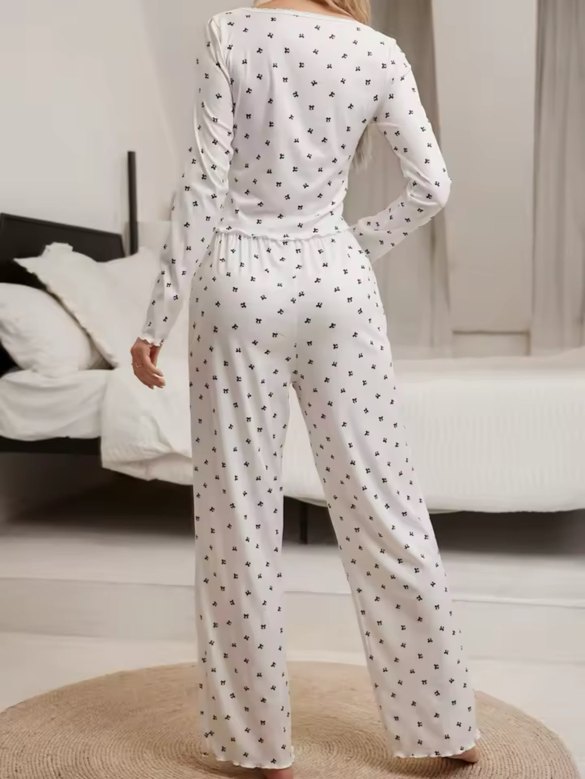 Pyjama femme noeuds