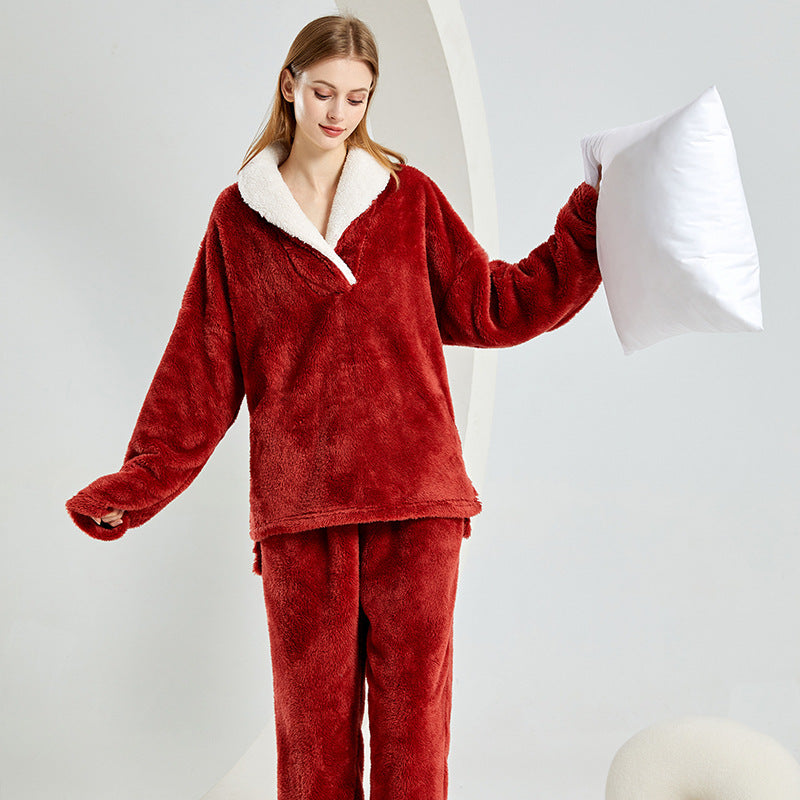 Ensemble de pyjama en molleton ultra-doux pour femme