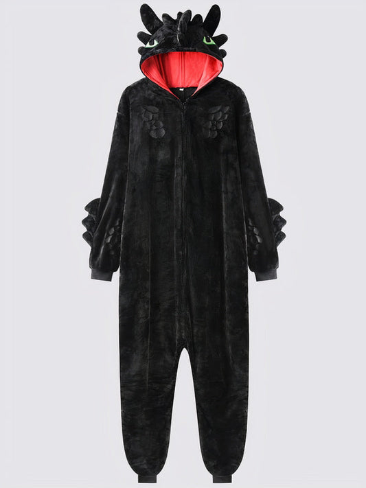 Combinaison Pyjama Femme "Dragon Noir"