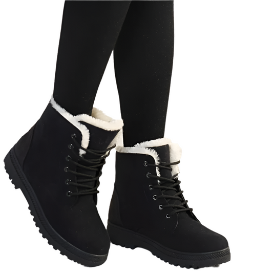 Bottines confortables avec doublure en polaire pour femmes