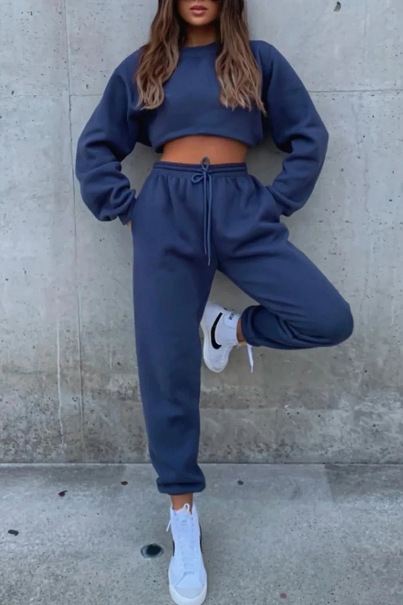 Ensemble sweat-shirt et pantalon de jogging décontracté pour femmes