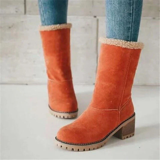 Bottines douillettes à doublure en sherpa pour femmes