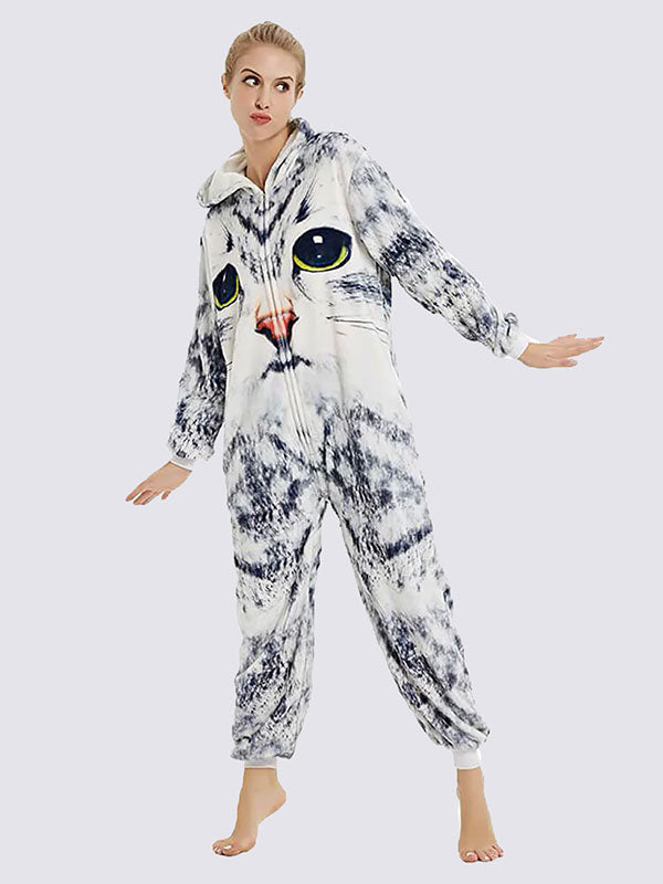 Combinaison Pyjama Pour Femme "Chat 3D"