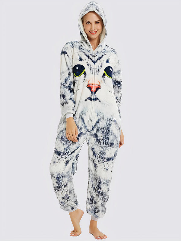 Combinaison Pyjama Pour Femme "Chat 3D"