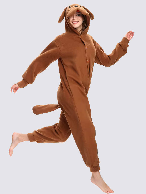 Combinaison Pyjama Pour Femme "Chien Brun"