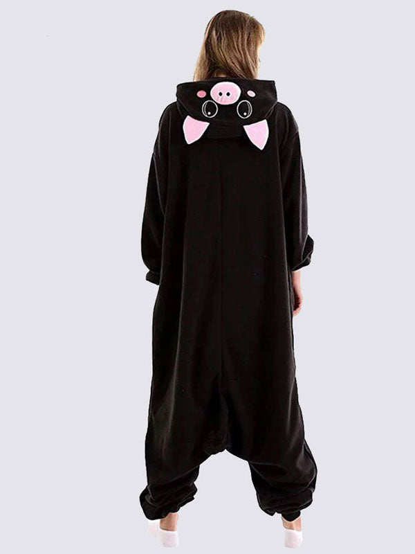 Combinaison Pyjama Pour Femme "Cochon Noir"