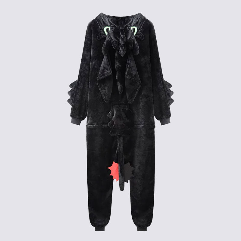 Combinaison Pyjama Femme "Dragon Noir"