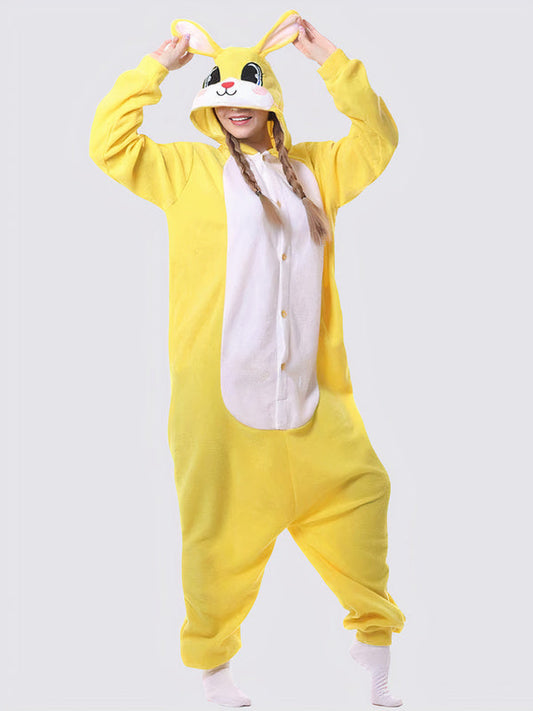 Combinaison Pyjama Pour Femme "Lapin Jaune"