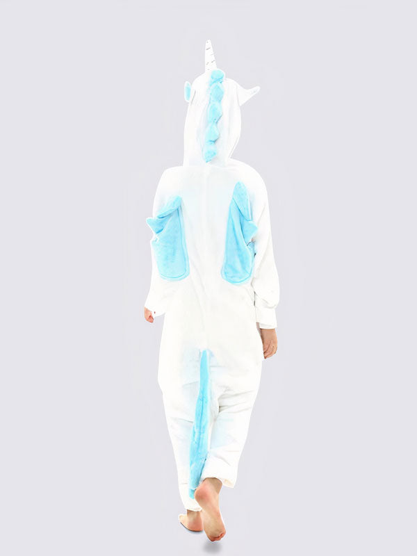 Combinaison Pyjama Pour Fille "Licorne Bleu"