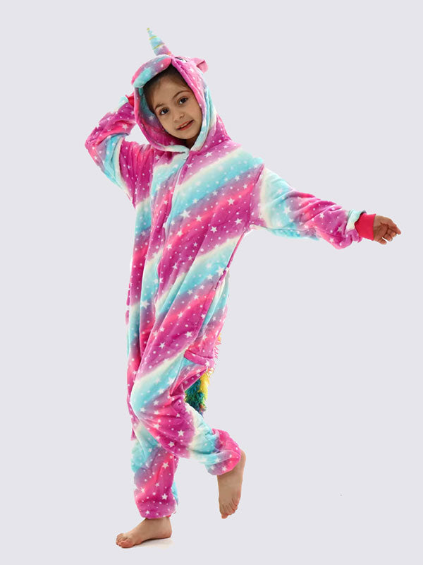 Combinaison Pyjama Pour Fille "Licorne Étoilée"