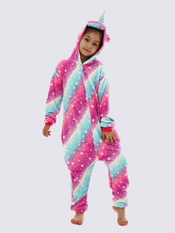 Combinaison Pyjama Pour Fille "Licorne Étoilée"