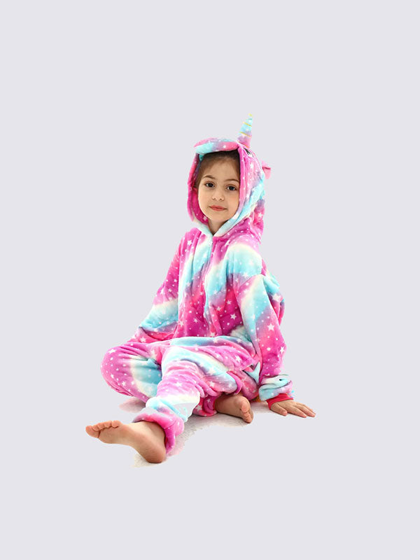 Combinaison Pyjama Pour Fille "Licorne Étoilée"