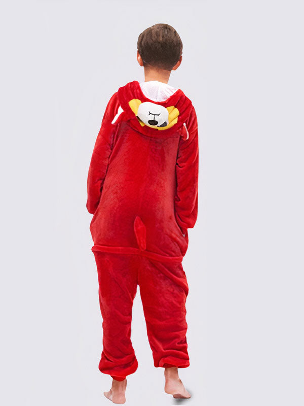 Combinaison Pyjama Pour Garçon "Ourson Rouge"