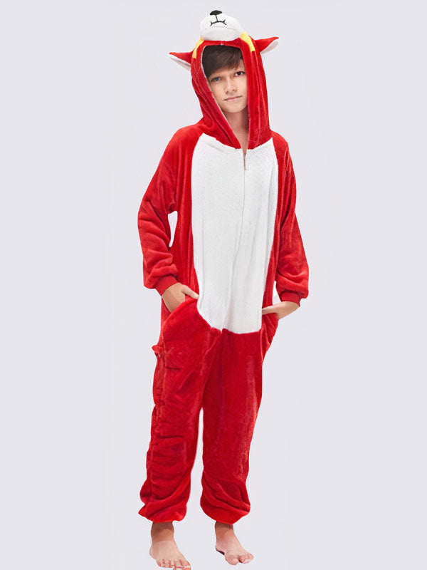 Combinaison Pyjama Pour Garçon "Ourson Rouge"