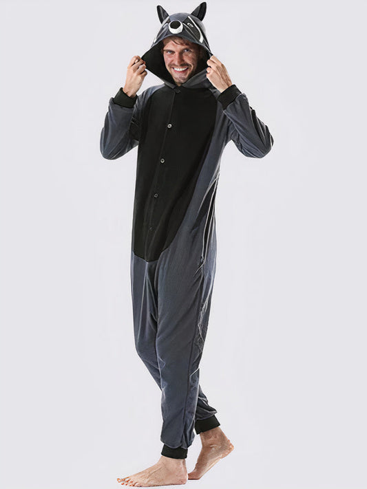 Combinaison Pyjama Pour Homme "Raton Laveur"