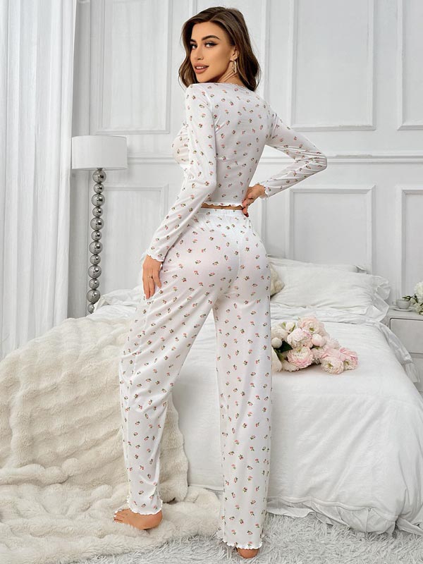 Pyjama D'été Pour Femme "Ombre de Rose"