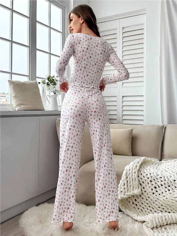 Pyjama D'été Pour Femme "Ombre de Rose"