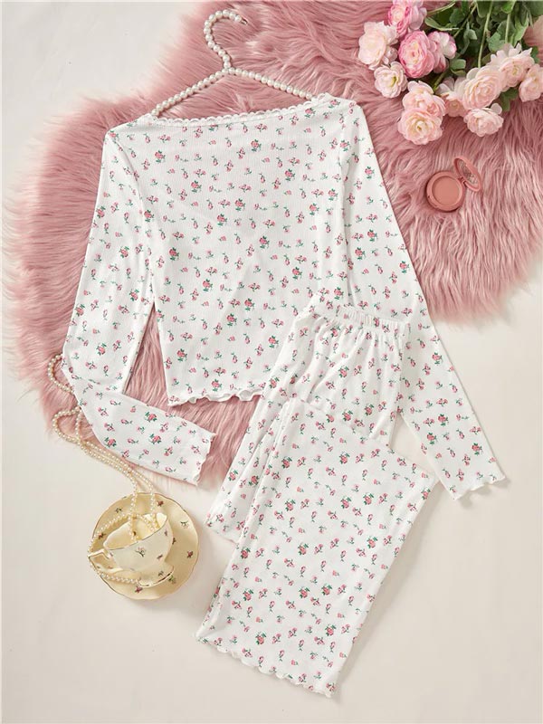 Pyjama D'été Pour Femme "Ombre de Rose"