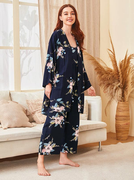 Joli Pyjama Pour Femme 3 Pièces "Aurore Boréale"