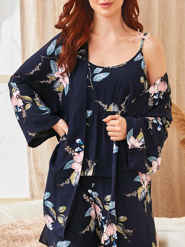 Joli Pyjama Pour Femme 3 Pièces "Aurore Boréale"