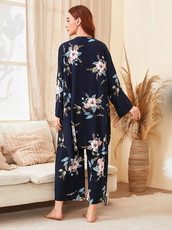 Joli Pyjama Pour Femme 3 Pièces "Aurore Boréale"