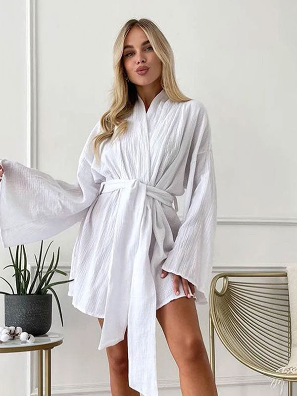 Robe de Chambre Kimono Pour Femme "Caresse du Matin"