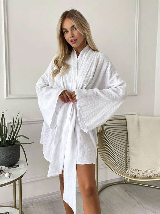 Robe de Chambre Kimono Pour Femme "Caresse du Matin"