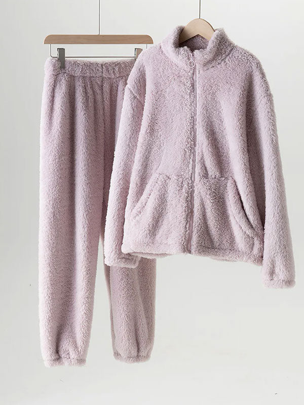 Pyjama Chaud Polaire Lavande Pour Femme "Rêve Polaire"