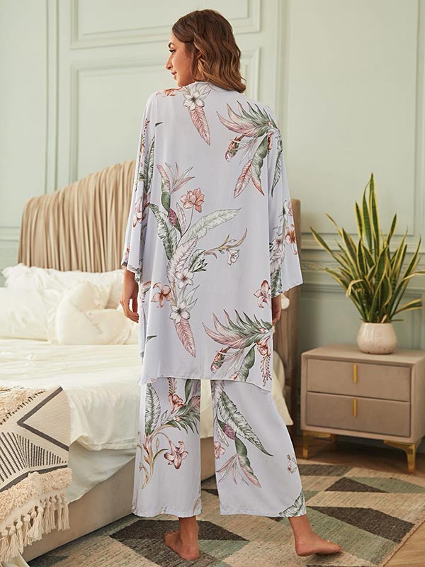 Pyjama Chic Pour Femme 3 Pièces "Berceuse de Lavande"