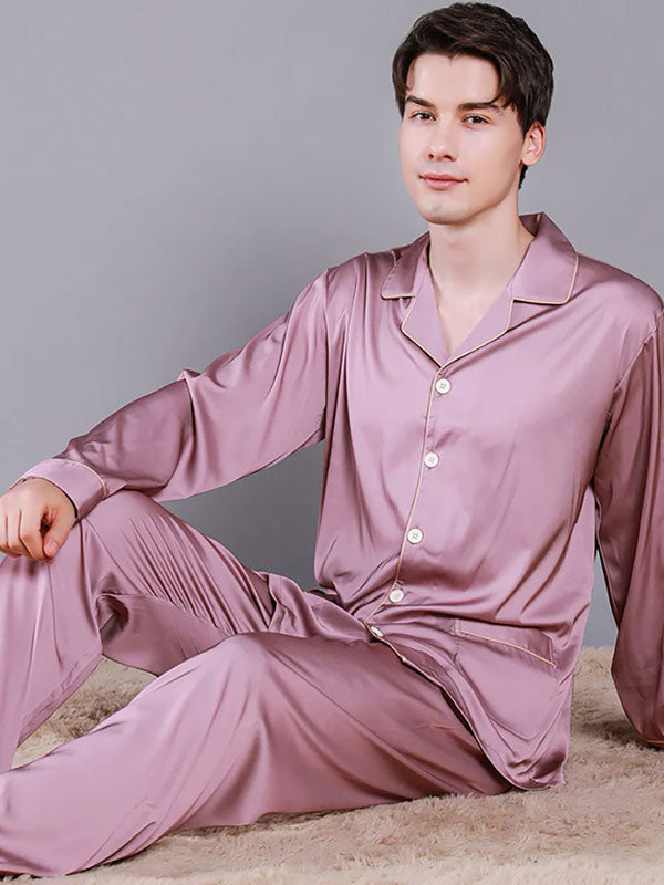 Pyjama En Satin Pour Homme "Harmonie Nocturne"