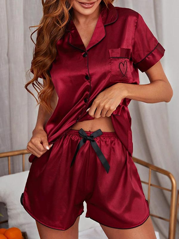 Pyjama En Satin "Ivresse D'amour"