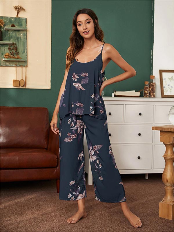 Pyjama Pour Femme 3 Pièces "Saphir Éthéré"