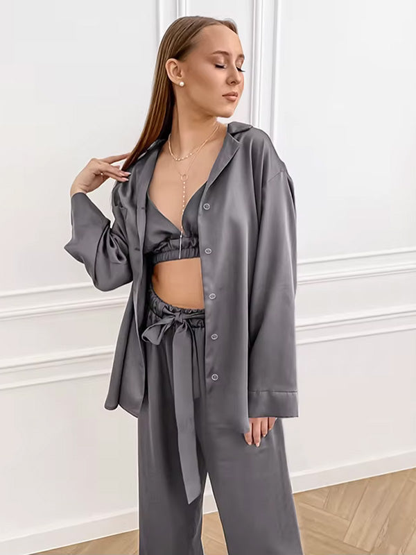 Pyjama 3 Pièces Pour Femme "Silver"