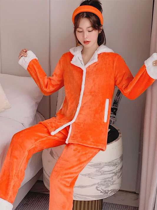 Pyjama Femme Chaud et Élégant En Flanelle "Douceur Hivernale"