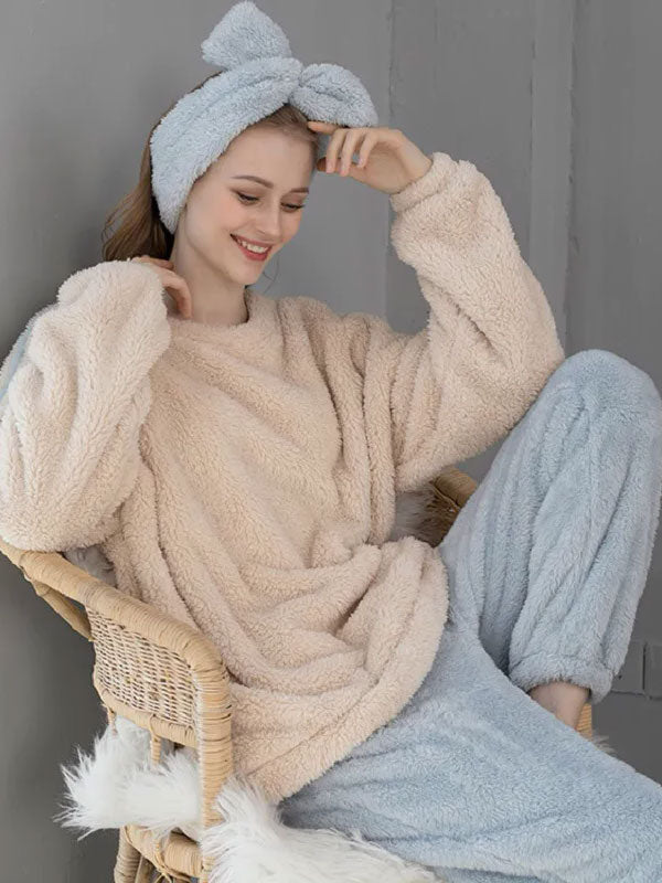 Pyjama Pour Femme Chaud Polaire "Flocon de Douceur"