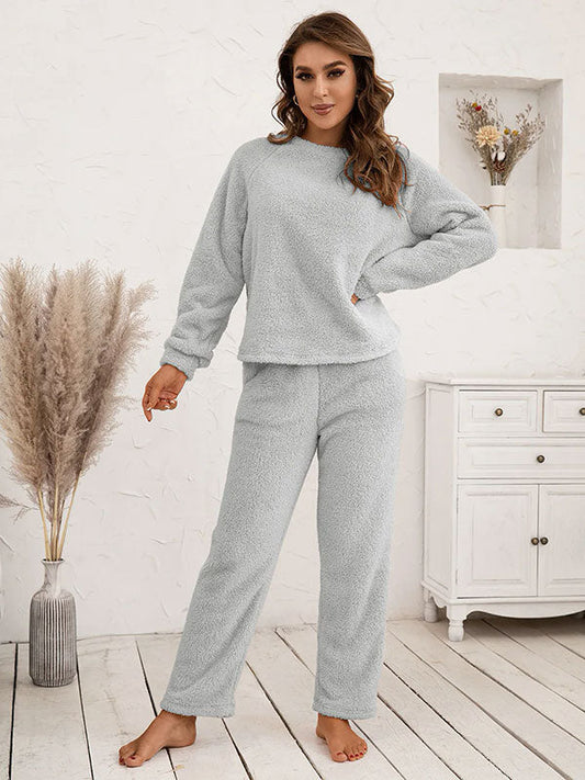 Pyjama Pour Femme Chaud Gris "Eden Polaire"