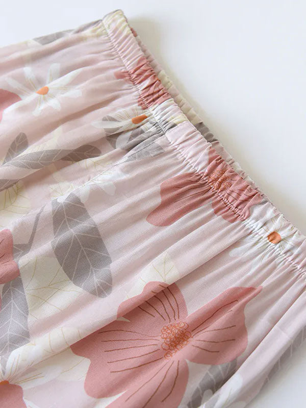 Pyjama Pour Femme Jolie "Fleur de Soleil Rose"