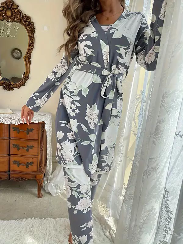 Pyjama Pour Femme 3 Pièces "Senteur de Magnolia"