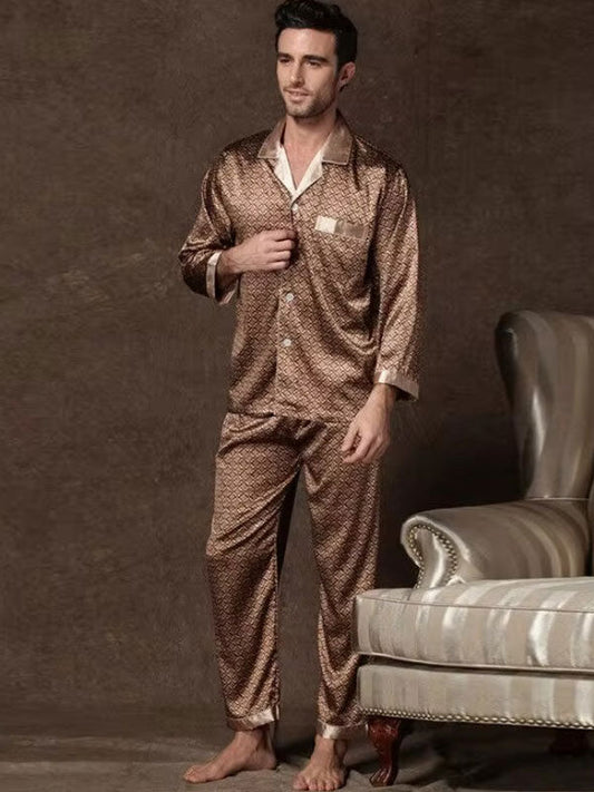 Pyjama Pour Homme Classe "Élégance Nocturne"