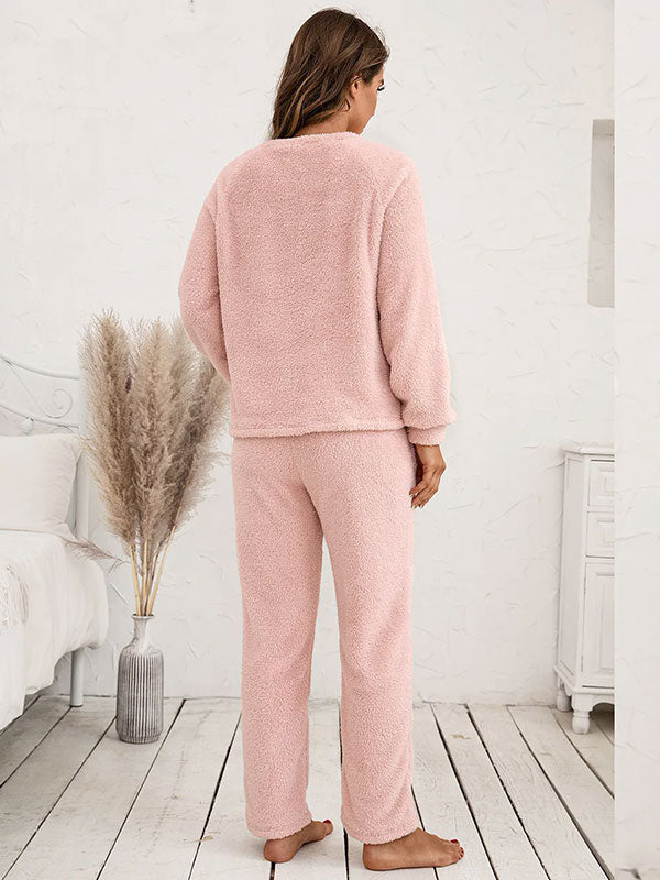 Pyjama Moumoute Pour Femme Rose "Eden Polaire"