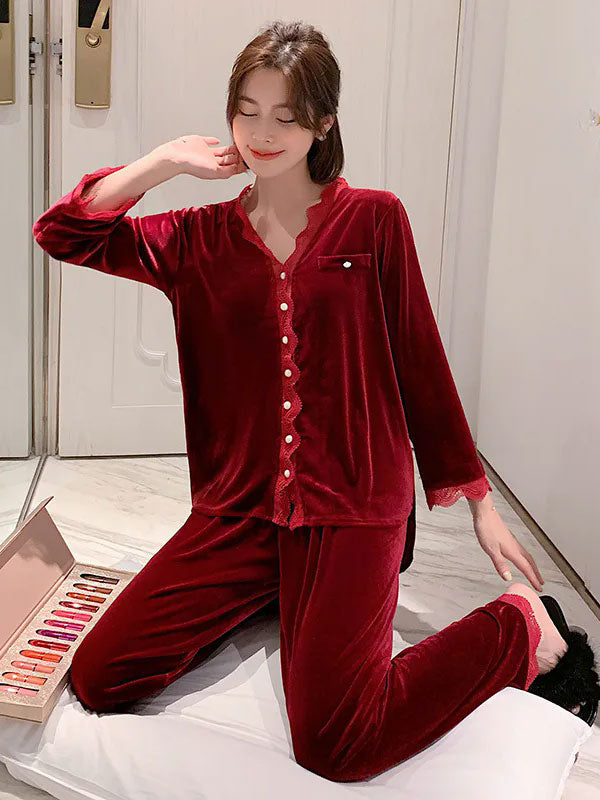 Pyjama Pour Femme en Velours "Voile de Velours"