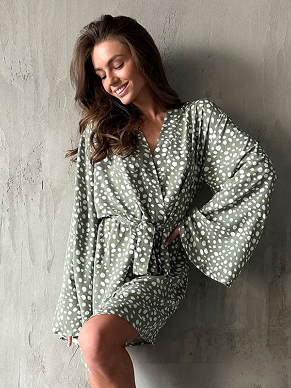 Robe De Chambre Légère Pour Femme "Flocon de Douceur"