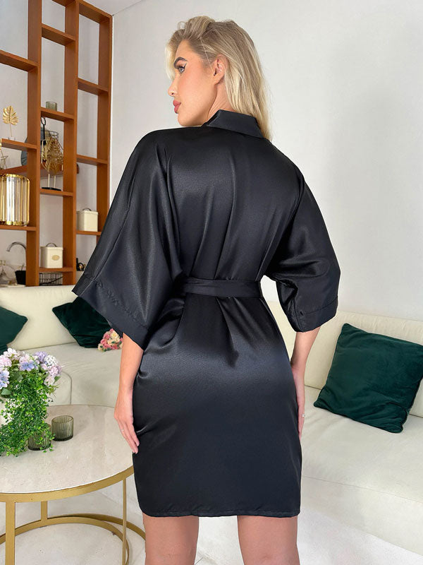 Robe de Chambre en Satin pour Femme "Matin de Rêve"